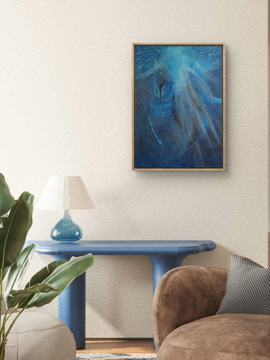 "Underwater Dance" – 12" x 16" Acrylic on Canvas